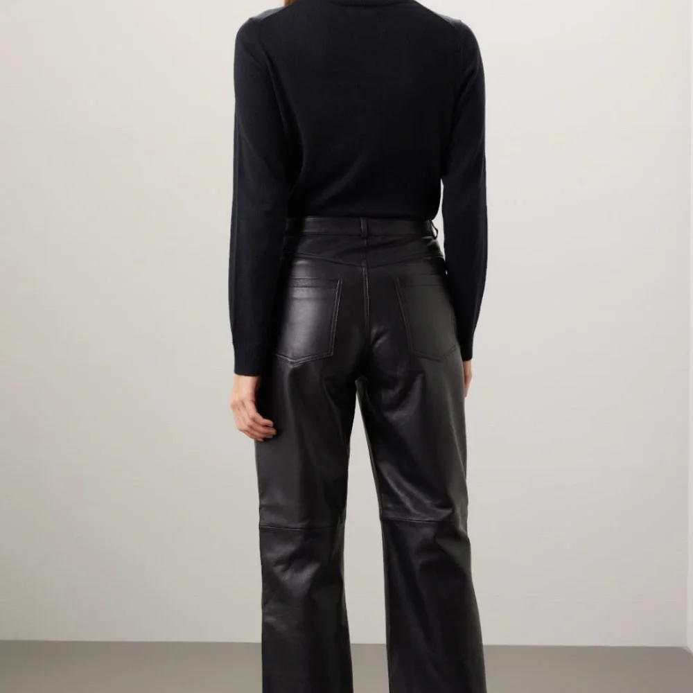 Veda Real Leather wide leg pant size 0 - Picture 2 of 9